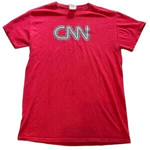 Super comfy washed in vintage logo CNN Tshirt - S